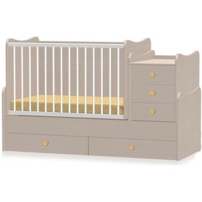 Детская кроватка-трансформер Bertoni MAXI PLUS (oak)